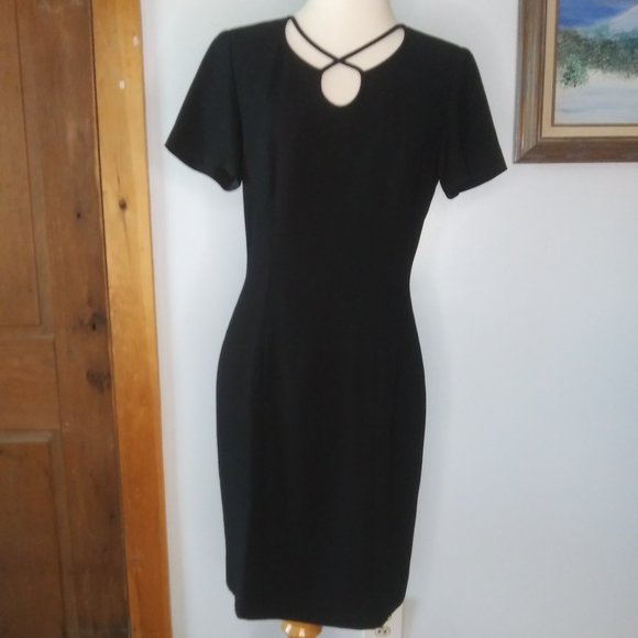 Liz Claiborne LBD black dress Petite 8 - Picture 10 of 15